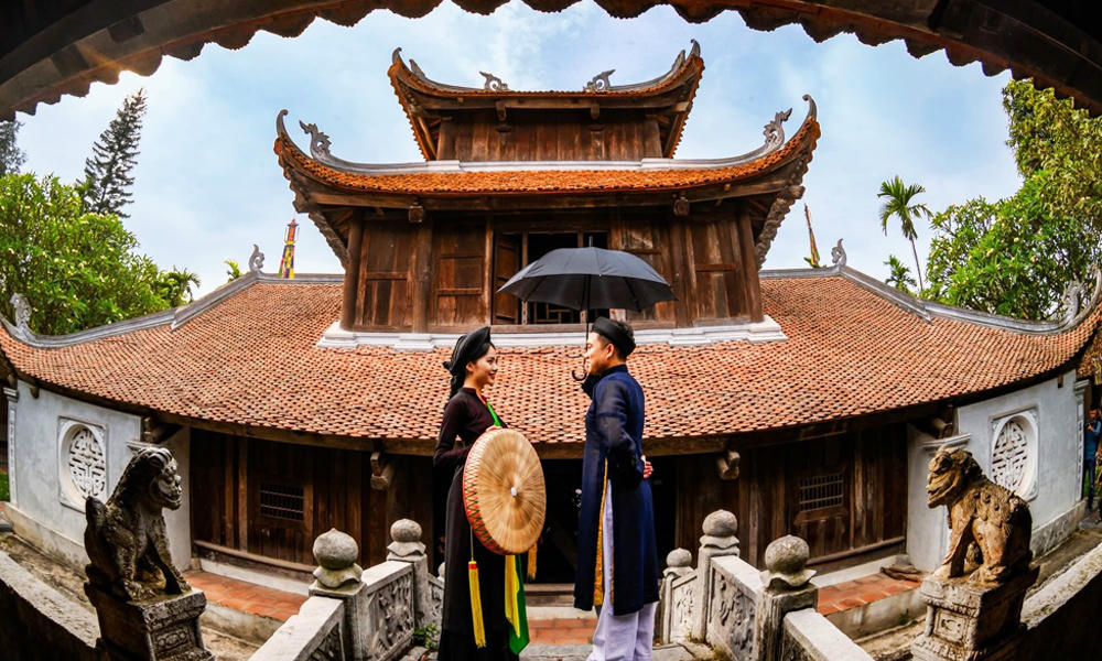 Chùa Bút Tháp.  (Ảnh: Trọng Hiếu)